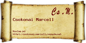 Csokonai Marcell névjegykártya